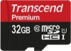  Зображення Модуль флеш-пам'яті TRANSCEND 32GB microSDHC Class10 UHS-I (R 60 MB/s) w/adaptor 